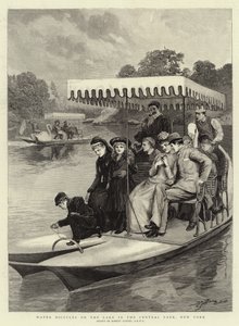 Vannsykler på innsjøen i Central Park, New York
